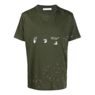 SS21 Logo Printing Pullover Short Sleeve Loose Fit Green