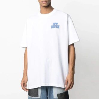 SS21 Logo Printing Pullover Short Sleeve Loose Fit White
