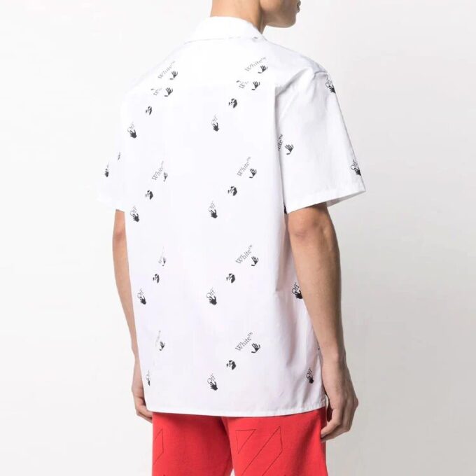 SS21 Logo Printing Short Sleeve Shirt Loose Fit White