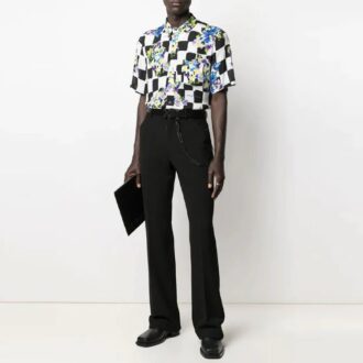 SS21 Logo Printing Straight Pants Version Black