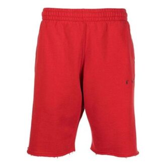 SS21 Logo Printing Straight Sports Shorts Version Red