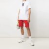 SS21 Logo Printing Straight Sports Shorts Version Red