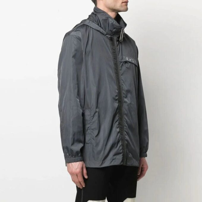 SS21 Logo Printing Zipper Jacket Version Gray