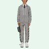 SS21 Logo Printing Zipper Stripe Sports Jacket Gray