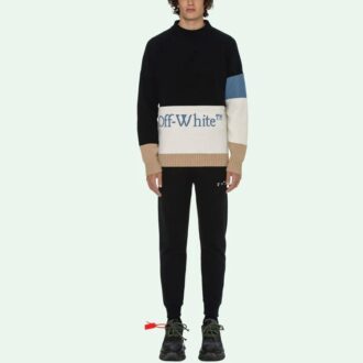 SS21 Logo Round Neck Long Sleeves Black