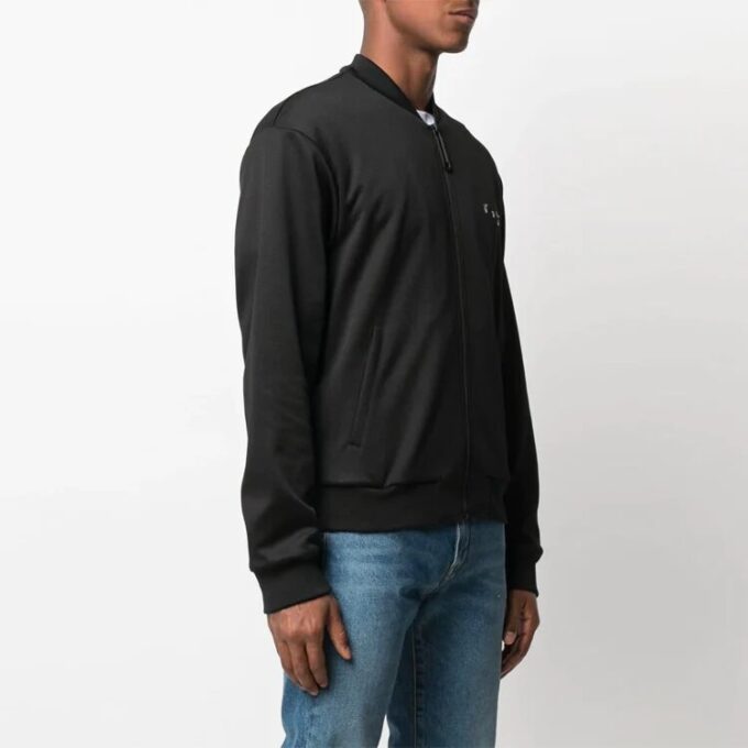 SS21 Logo Zipper Long Sleeves Jacket Version Black