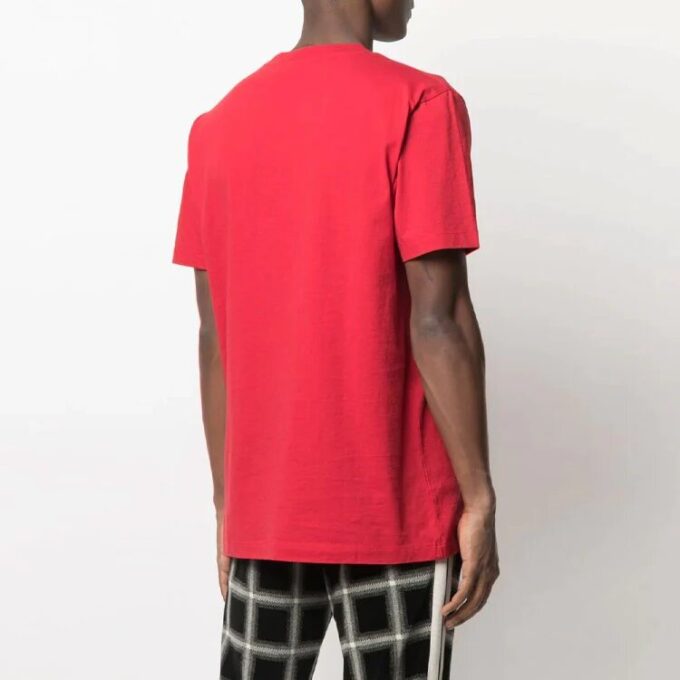 SS21 Logo2 Printing Round Neck Short Sleeve Version Red