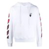 SS21 Marker Arrows Stripe Printing Jacket Loose Fit White