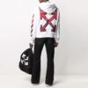 SS21 Marker Arrows Stripe Printing Jacket Loose Fit White