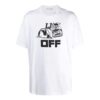 SS21 Mona Lisa Rubber Strap Printing Pullover Short Sleeve White