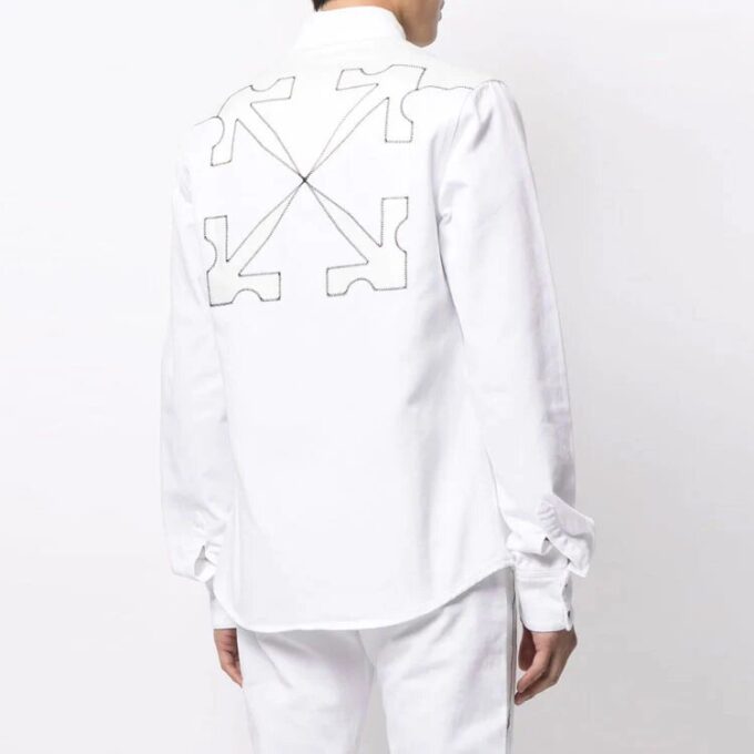 SS21 Patchwork Print Shirt White