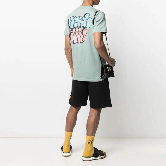 SS21 Pattern Cartoon Printing Short Sleeve Green