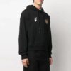SS21 Pattern hooded Long Sleeves Loose Fit Black