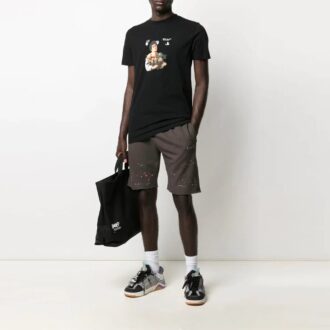 SS21 Pattern Loose Sports Shorts Version Gray