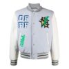 SS21 Pattern Printing aviator Jacket Blue