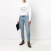 SS21 Pattern Printing Long Sleeves Shirt White