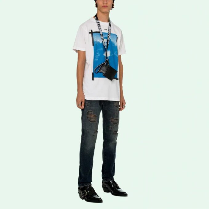 SS21 Pattern Printing Short Sleeve White
