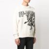 SS21 Pattern Round Neck Knit White