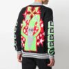 SS21 Pattern Zipper Cardigan Jacket Black