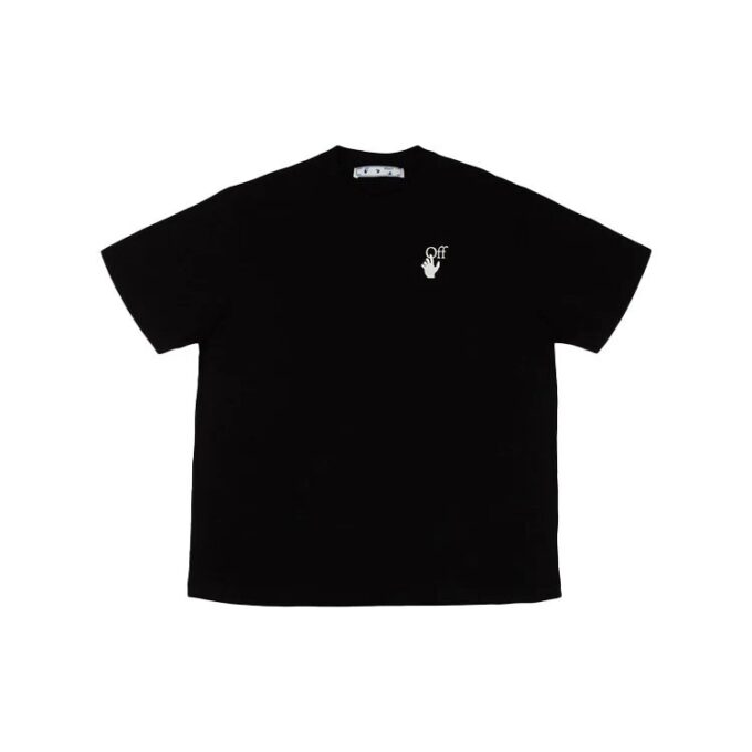 SS21 Pink Gradient Marker Arrow Short Sleeve For Men Black