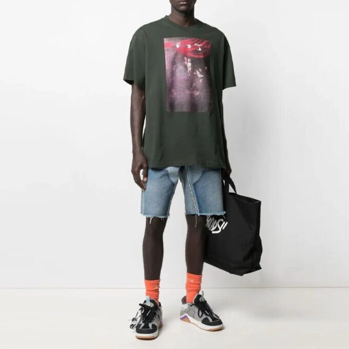 SS21 Printing Arrow Short Sleeve Loose Fit Black