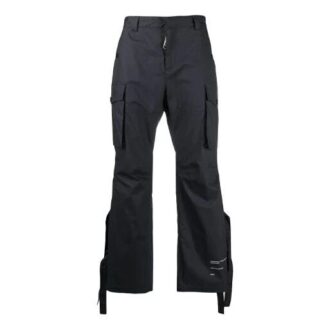 SS21 Printing Cargo Casual Pants Version Black