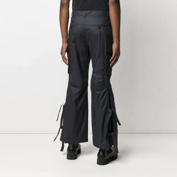 SS21 Printing Cargo Casual Pants Version Black