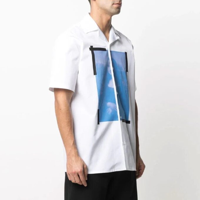 SS21 Printing Logo Short Sleeve Shirt White