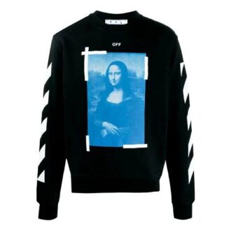 SS21 Printing Pattern Round Neck Black