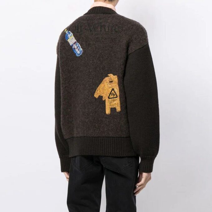 SS21 Round Neck Embroidered Brown