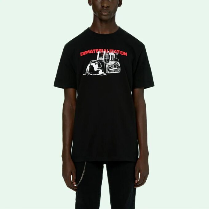 SS21 Round Neck Printing Short Sleeve Black