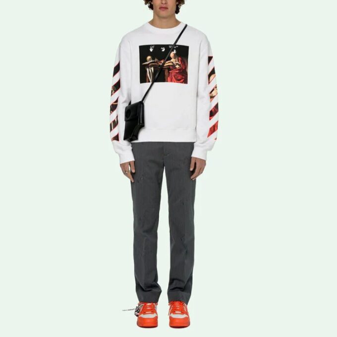 SS21 Round Neck Pullover Sports White