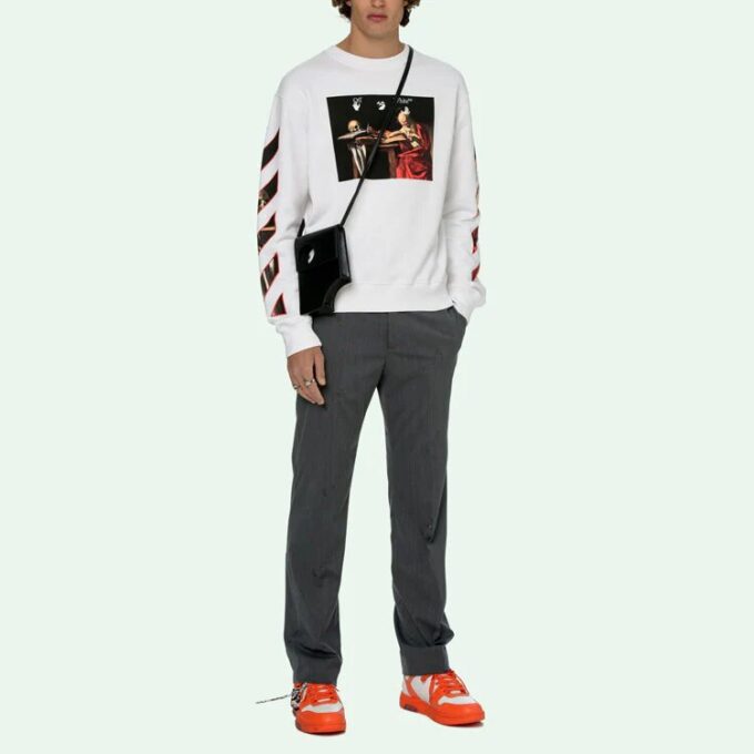 SS21 Round Neck Pullover Sports White