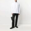 SS21 Solid Color Casual Cozy Long Sleeves Shirt Loose Fit White