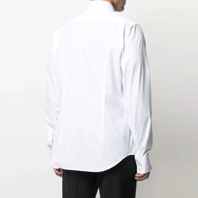 SS21 Solid Color Casual Cozy Long Sleeves Shirt Loose Fit White