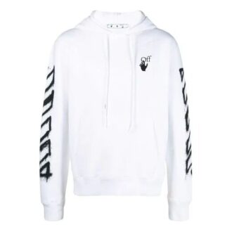 SS21 Spray Marker Logo Printing Loose Fit White