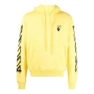 SS21 Spray marker Logo Printing Loose Fit Yellow