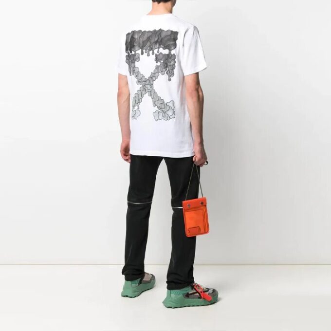 SS21 Spray-Print Cotton Men White