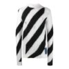 SS21 Stripe High Collar Black White