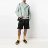 SS21 Stripe Logo Printing Hooded Jacket Green