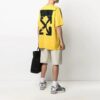 SS21 Tech Marker Logo Round Neck Short Sleeve Ordinary Version Yellow