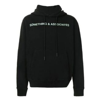 SS21 x Something & Associates Crossover Alphabet hooded Printing Black