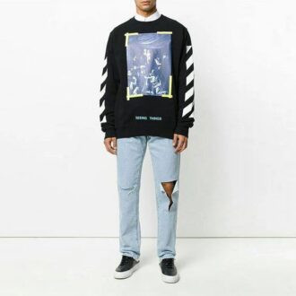 SS21 Yellow Zebra Pullover Black