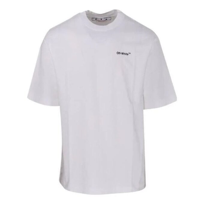 SS22 Alphabet Character Printing Short Sleeve White T-Shirt