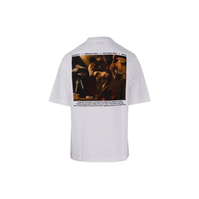 SS22 Alphabet Character Printing Short Sleeve White T-Shirt