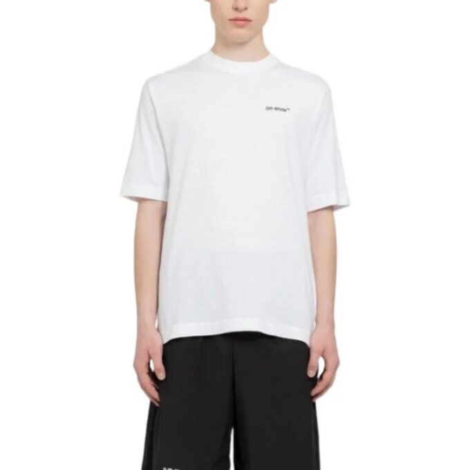 SS22 Alphabet Character Printing Short Sleeve White T-Shirt