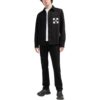 SS22 Arrow Logo Pattern Denim Long Sleeves Shirt Black