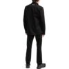 SS22 Arrow Logo Pattern Denim Long Sleeves Shirt Black