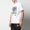 SS22 Arrow Pattern Printing Round Neck Short Sleeve White