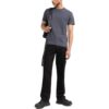 SS22 Diag Back Printing Round Neck Short Sleeve Ordinary Version Blue